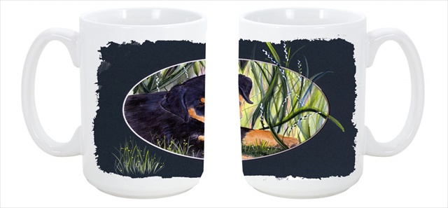 Picture of Carolines Treasures SS8053CM15 Rottweiler Dishwasher Safe Microwavable Ceramic Coffee Mug 15 oz.