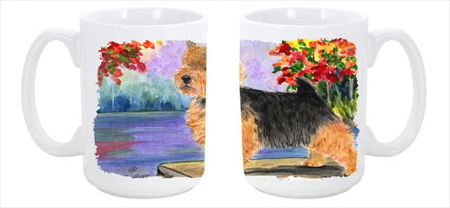 Picture of Carolines Treasures SS8054CM15 Norwich Terrier Dishwasher Safe Microwavable Ceramic Coffee Mug 15 oz.