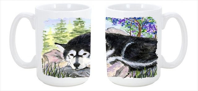 Picture of Carolines Treasures SS8062CM15 Alaskan Malamute Dishwasher Safe Microwavable Ceramic Coffee Mug 15 oz.