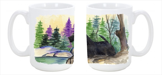 Picture of Carolines Treasures SS8101CM15 Scottish Terrier Dishwasher Safe Microwavable Ceramic Coffee Mug 15 oz.