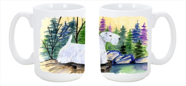 Picture of Carolines Treasures SS8104CM15 Sealyham Terrier Dishwasher Safe Microwavable Ceramic Coffee Mug 15 oz.