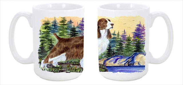 Picture of Carolines Treasures SS8105CM15 Springer Spaniel Dishwasher Safe Microwavable Ceramic Coffee Mug 15 oz.