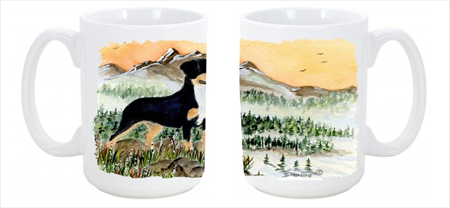 Picture of Carolines Treasures SS8119CM15 Entlebucher Mountain Dog Dishwasher Safe Microwavable Ceramic Coffee Mug 15 oz.