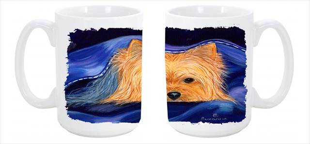 Picture of Carolines Treasures SS8136CM15 Yorkie Dishwasher Safe Microwavable Ceramic Coffee Mug 15 oz.