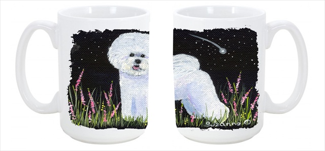 Picture of Carolines Treasures SS8143CM15 Bichon Frise Dishwasher Safe Microwavable Ceramic Coffee Mug 15 oz.