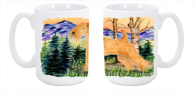 Picture of Carolines Treasures SS8168CM15 Lakeland Terrier Dishwasher Safe Microwavable Ceramic Coffee Mug 15 oz.
