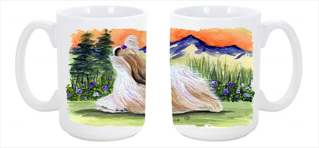 Picture of Carolines Treasures SS8179CM15 Shih Tzu Dishwasher Safe Microwavable Ceramic Coffee Mug 15 oz.