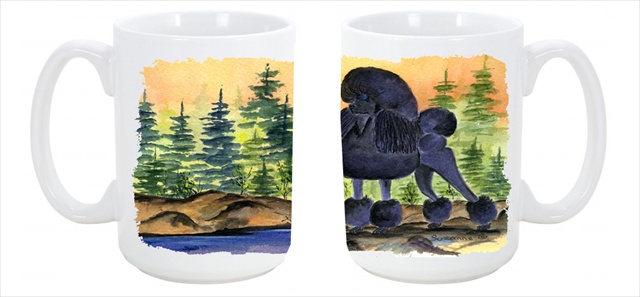 Picture of Carolines Treasures SS8196CM15 Poodle Dishwasher Safe Microwavable Ceramic Coffee Mug 15 oz.