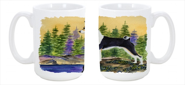 Picture of Carolines Treasures SS8201CM15 Basenji Dishwasher Safe Microwavable Ceramic Coffee Mug 15 oz.