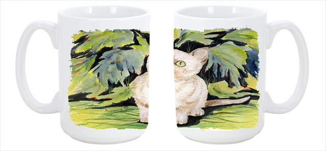 Picture of Carolines Treasures SS8265CM15 Cat - Burmese Dishwasher Safe Microwavable Ceramic Coffee Mug 15 oz.