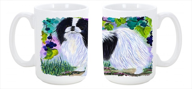 Picture of Carolines Treasures SS8270CM15 Japanese Chin Dishwasher Safe Microwavable Ceramic Coffee Mug 15 oz.