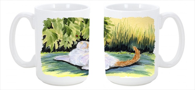 Picture of Carolines Treasures SS8273CM15 Cat Dishwasher Safe Microwavable Ceramic Coffee Mug 15 oz.