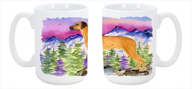 Picture of Carolines Treasures SS8327CM15 Rhodesian Ridgeback Dishwasher Safe Microwavable Ceramic Coffee Mug 15 oz.