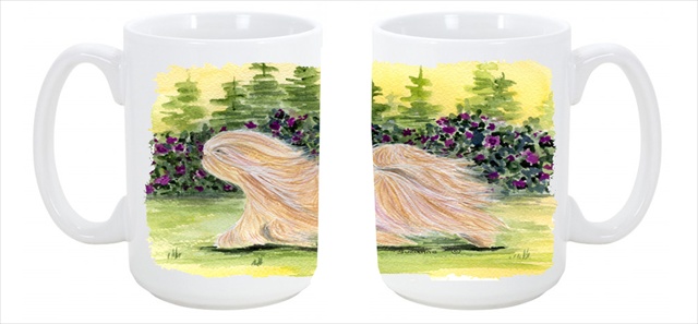 Picture of Carolines Treasures SS8328CM15 Lhasa Apso Dishwasher Safe Microwavable Ceramic Coffee Mug 15 oz.