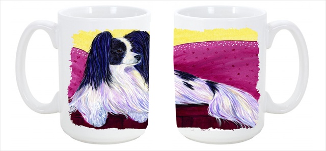 Picture of Carolines Treasures SS8416CM15 Papillon Dishwasher Safe Microwavable Ceramic Coffee Mug 15 oz.