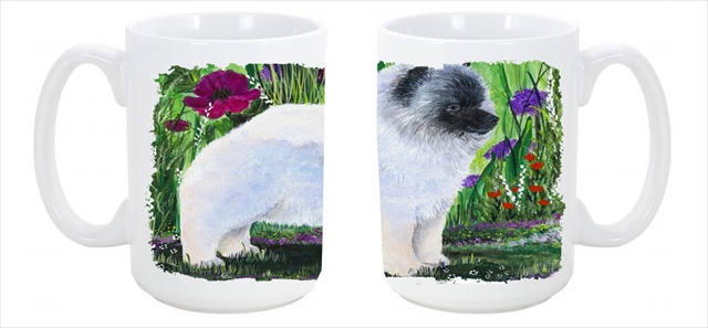 Picture of Carolines Treasures SS8424CM15 Keeshond Dishwasher Safe Microwavable Ceramic Coffee Mug 15 oz.