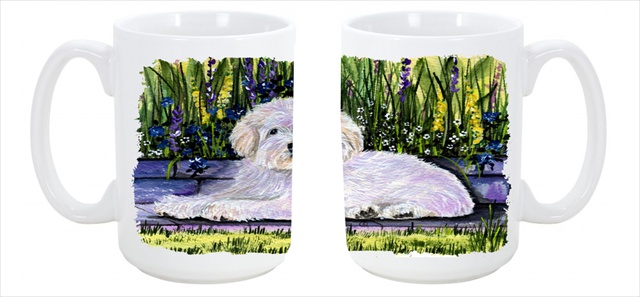 Picture of Carolines Treasures SS8430CM15 Coton de Tulear Dishwasher Safe Microwavable Ceramic Coffee Mug 15 oz.