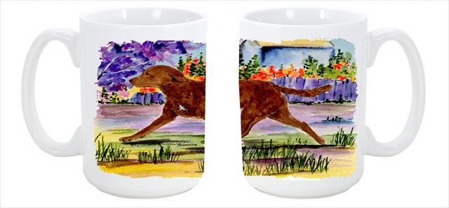 Picture of Carolines Treasures SS8435CM15 Chesapeake Bay Retriever Dishwasher Safe Microwavable Ceramic Coffee Mug 15 oz.