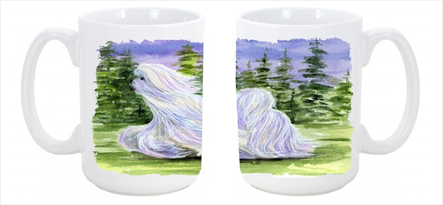 Picture of Carolines Treasures SS8453CM15 Maltese Dishwasher Safe Microwavable Ceramic Coffee Mug 15 oz.