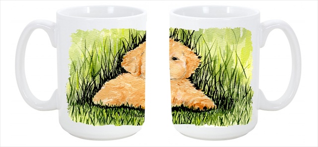 Picture of Carolines Treasures SS8476CM15 Golden Retriever Dishwasher Safe Microwavable Ceramic Coffee Mug 15 oz.