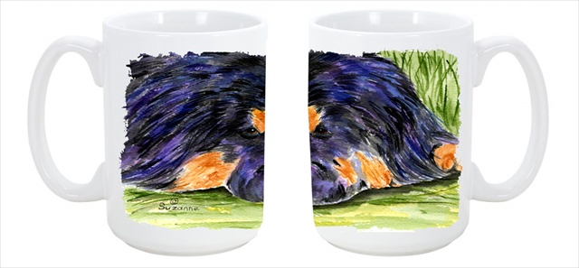 Picture of Carolines Treasures SS8519CM15 Tibetan Mastiff Dishwasher Safe Microwavable Ceramic Coffee Mug 15 oz.