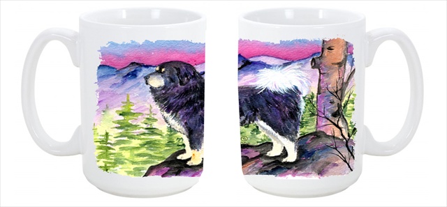 Picture of Carolines Treasures SS8528CM15 Tibetan Mastiff Dishwasher Safe Microwavable Ceramic Coffee Mug 15 oz.