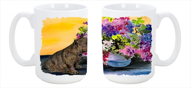 Picture of Carolines Treasures SS8536CM15 French Bulldog Dishwasher Safe Microwavable Ceramic Coffee Mug 15 oz.
