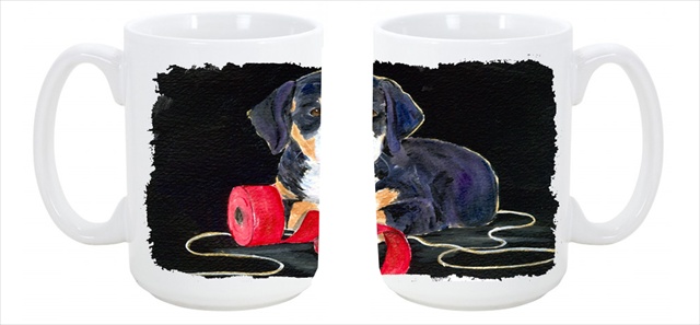 Picture of Carolines Treasures SS8566CM15 Entlebucher Mountain Dog Dishwasher Safe Microwavable Ceramic Coffee Mug 15 oz.