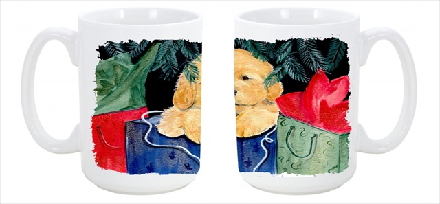 Picture of Carolines Treasures SS8580CM15 Golden Retriever Dishwasher Safe Microwavable Ceramic Coffee Mug 15 oz.