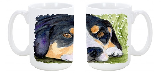 Picture of Carolines Treasures SS8596CM15 Entlebucher Mountain Dog Dishwasher Safe Microwavable Ceramic Coffee Mug 15 oz.