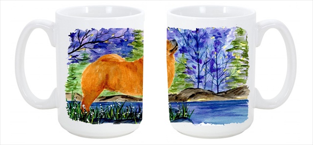 Picture of Carolines Treasures SS8600CM15 Chow Chow Dishwasher Safe Microwavable Ceramic Coffee Mug 15 oz.