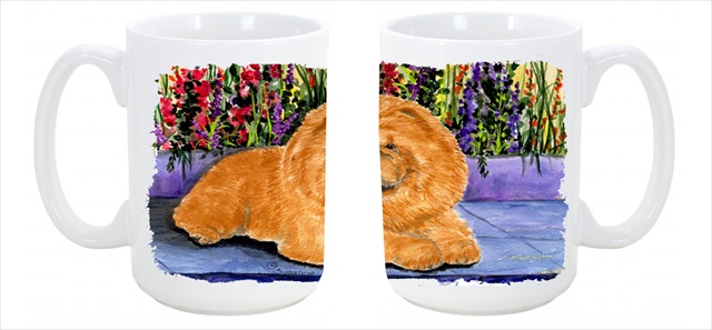 Picture of Carolines Treasures SS8601CM15 Chow Chow Dishwasher Safe Microwavable Ceramic Coffee Mug 15 oz.