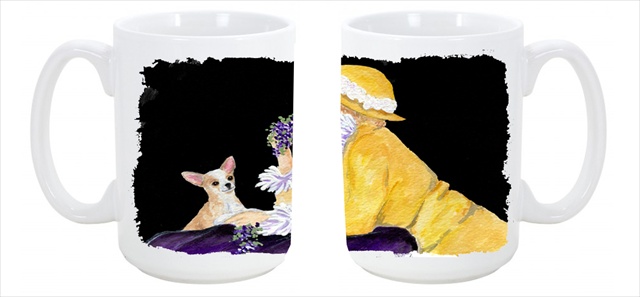 Picture of Carolines Treasures SS8632CM15 Chihuahua Dishwasher Safe Microwavable Ceramic Coffee Mug 15 oz.