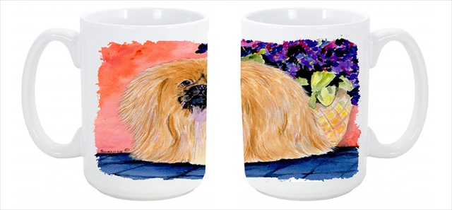 Picture of Carolines Treasures SS8661CM15 Pekingese Dishwasher Safe Microwavable Ceramic Coffee Mug 15 oz.