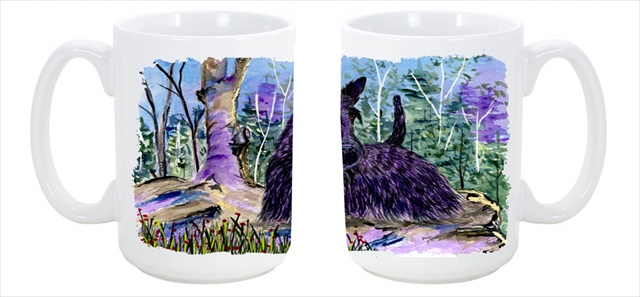 Picture of Carolines Treasures SS8666CM15 Scottish Terrier Dishwasher Safe Microwavable Ceramic Coffee Mug 15 oz.