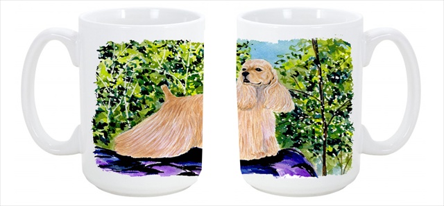 Picture of Carolines Treasures SS8668CM15 Cocker Spaniel Dishwasher Safe Microwavable Ceramic Coffee Mug 15 oz.