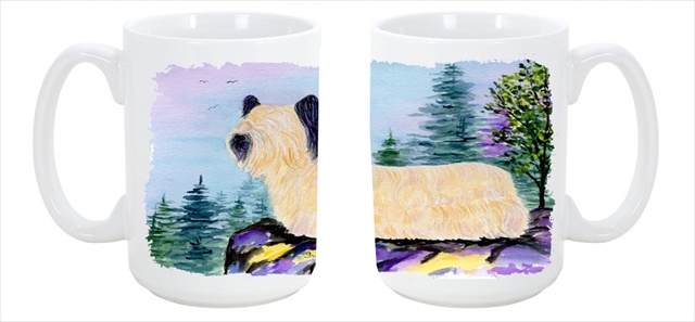 Picture of Carolines Treasures SS8679CM15 Skye Terrier Dishwasher Safe Microwavable Ceramic Coffee Mug 15 oz.