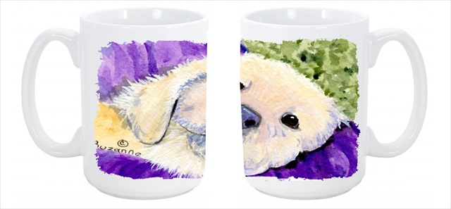Picture of Carolines Treasures SS8715CM15 Golden Retriever Dishwasher Safe Microwavable Ceramic Coffee Mug 15 oz.
