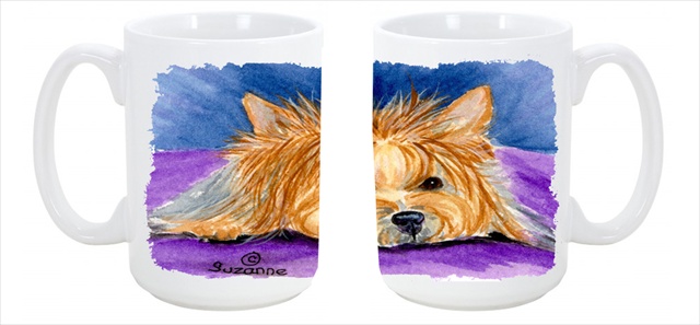 Picture of Carolines Treasures SS8749CM15 Yorkie Dishwasher Safe Microwavable Ceramic Coffee Mug 15 oz.