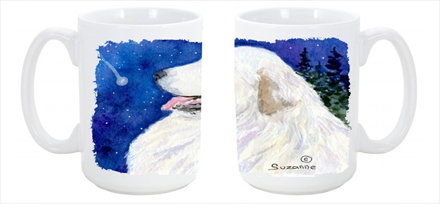 Picture of Carolines Treasures SS8774CM15 Great Pyrenees Dishwasher Safe Microwavable Ceramic Coffee Mug 15 oz.