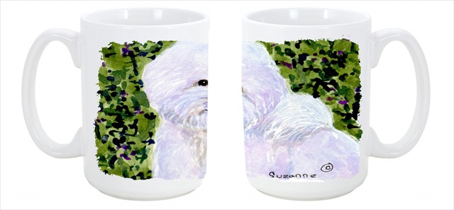 Picture of Carolines Treasures SS8817CM15 Bichon Frise Dishwasher Safe Microwavable Ceramic Coffee Mug 15 oz.