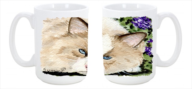 Picture of Carolines Treasures SS8825CM15 Cat Dishwasher Safe Microwavable Ceramic Coffee Mug 15 oz.