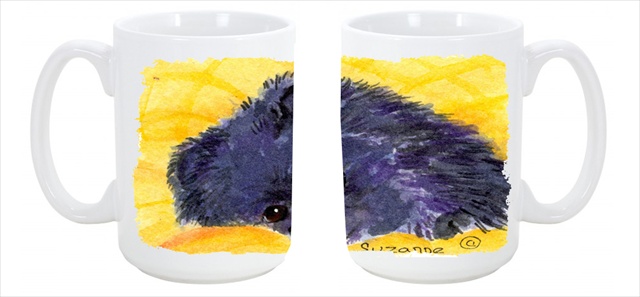 Picture of Carolines Treasures SS8839CM15 Pomeranian Dishwasher Safe Microwavable Ceramic Coffee Mug 15 oz.