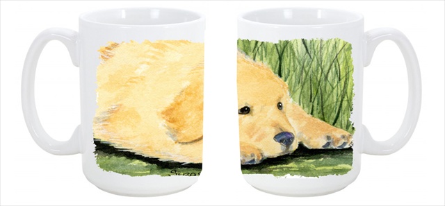 Picture of Carolines Treasures SS8864CM15 Golden Retriever Dishwasher Safe Microwavable Ceramic Coffee Mug 15 oz.