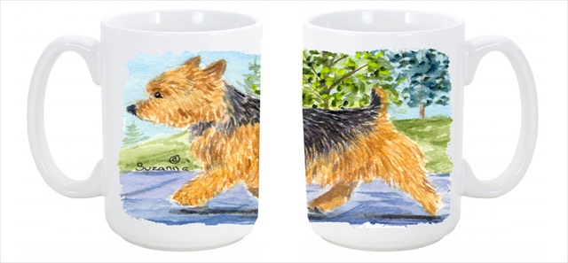Picture of Carolines Treasures SS8879CM15 Norwich Terrier Dishwasher Safe Microwavable Ceramic Coffee Mug 15 oz.