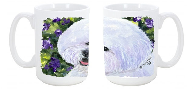 Picture of Carolines Treasures SS8897CM15 Bichon Frise Dishwasher Safe Microwavable Ceramic Coffee Mug 15 oz.