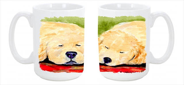Picture of Carolines Treasures SS8902CM15 Golden Retriever Dishwasher Safe Microwavable Ceramic Coffee Mug 15 oz.
