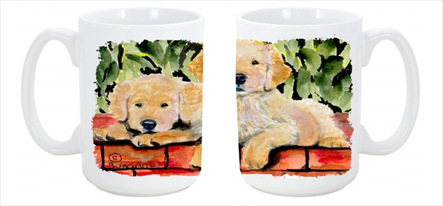 Picture of Carolines Treasures SS8908CM15 Golden Retriever Dishwasher Safe Microwavable Ceramic Coffee Mug 15 oz.