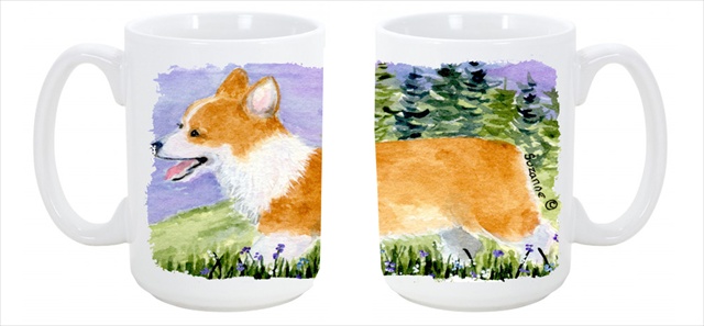 Picture of Carolines Treasures SS8912CM15 Corgi Dishwasher Safe Microwavable Ceramic Coffee Mug 15 oz.