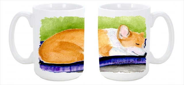 Picture of Carolines Treasures SS8920CM15 Corgi Dishwasher Safe Microwavable Ceramic Coffee Mug 15 oz.